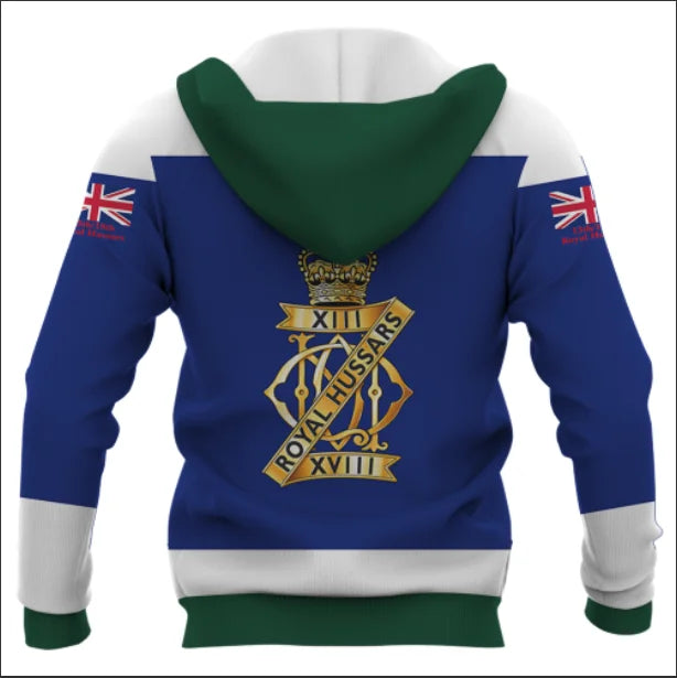 13th/18th Royal Hussars Double Printed Zipper Hoodie new for 2024