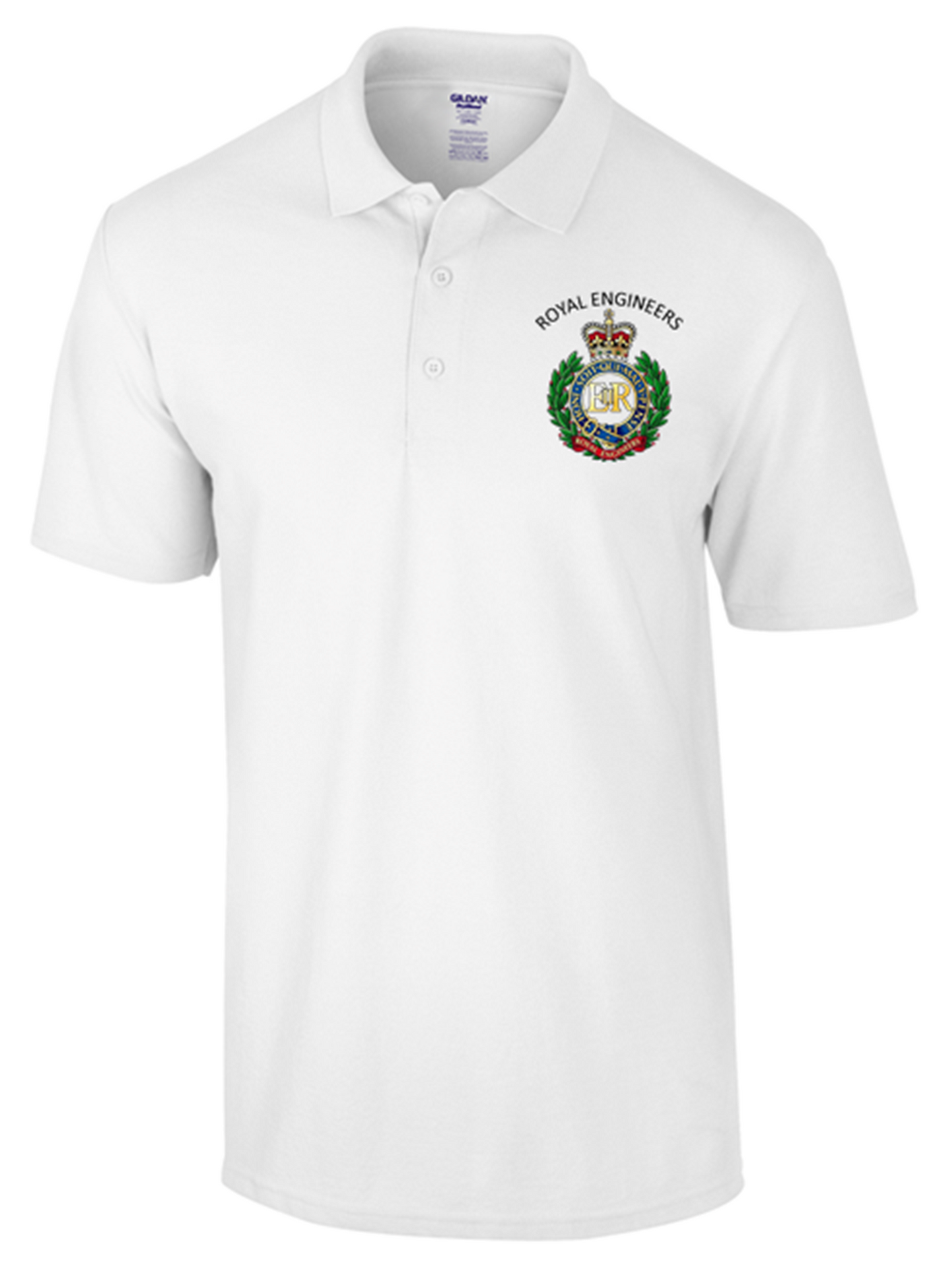 Royal Engineer Polo Shirt - Army 1157 kit S / White Army 1157 Kit Veterans Owned Business