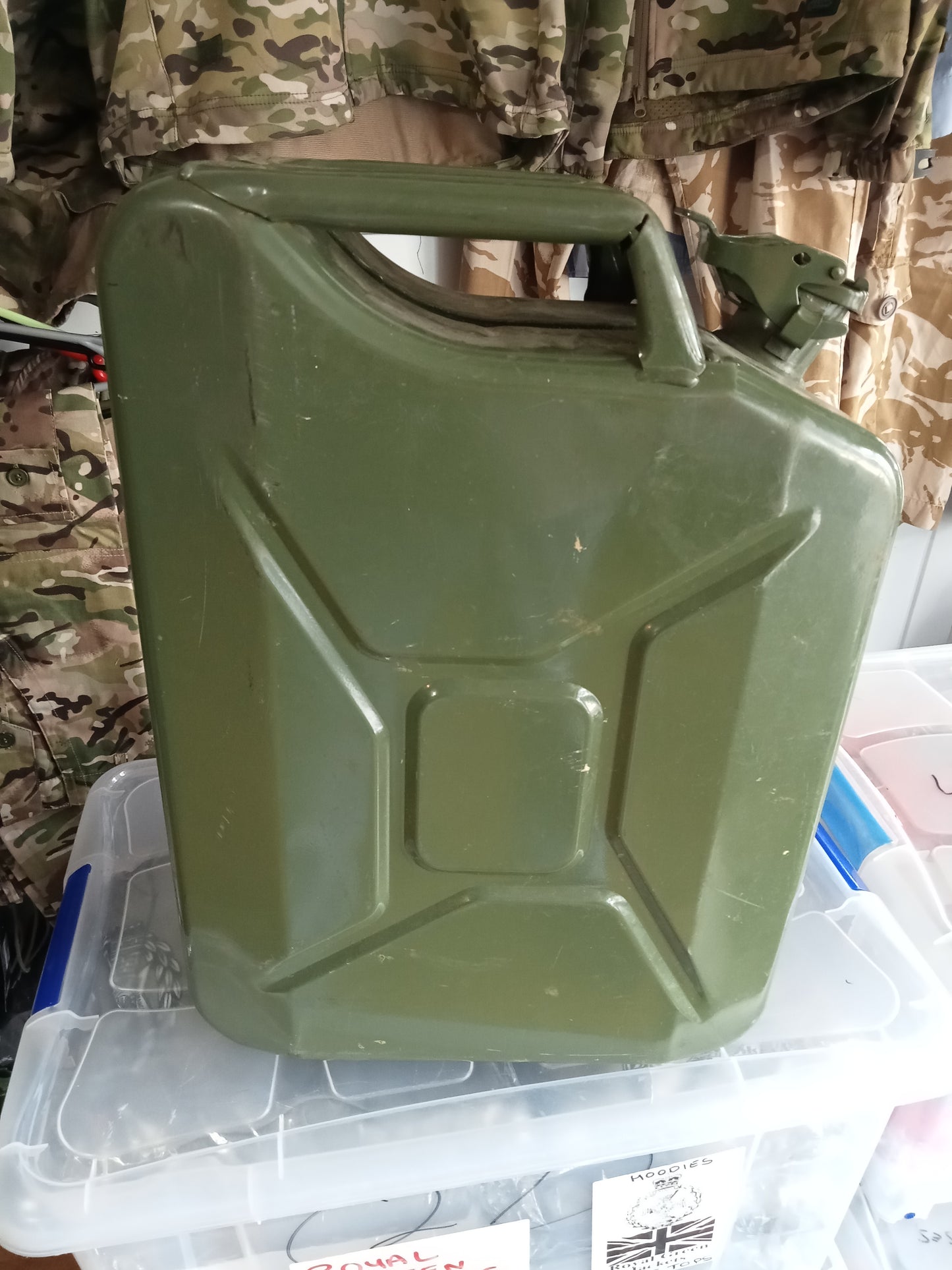 Army style Steel Jerry Can - 20 Litre Used