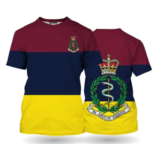 Royal Army Medical Corps (RAMC) Double Printed T Shirt new for 2024