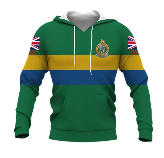 Queens Royal Irish Hussars Double Printed Zipper Hoodie new for 2024