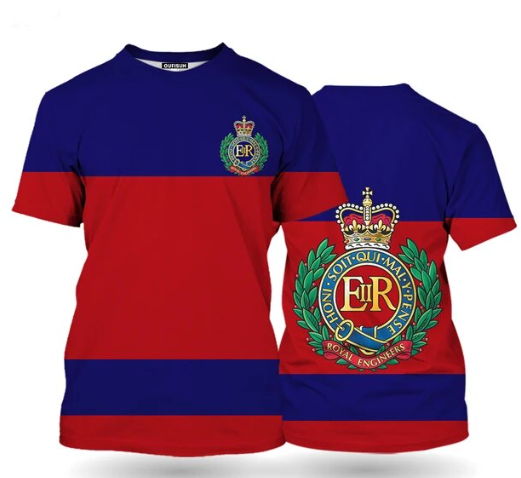 Royal Engineer Double Printed T Shirt new for 2024