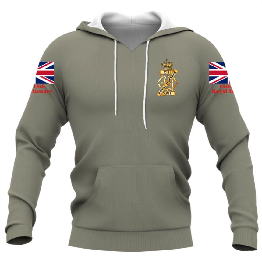13th/18th Royal Hussars Double Printed Hoodie new for 2023