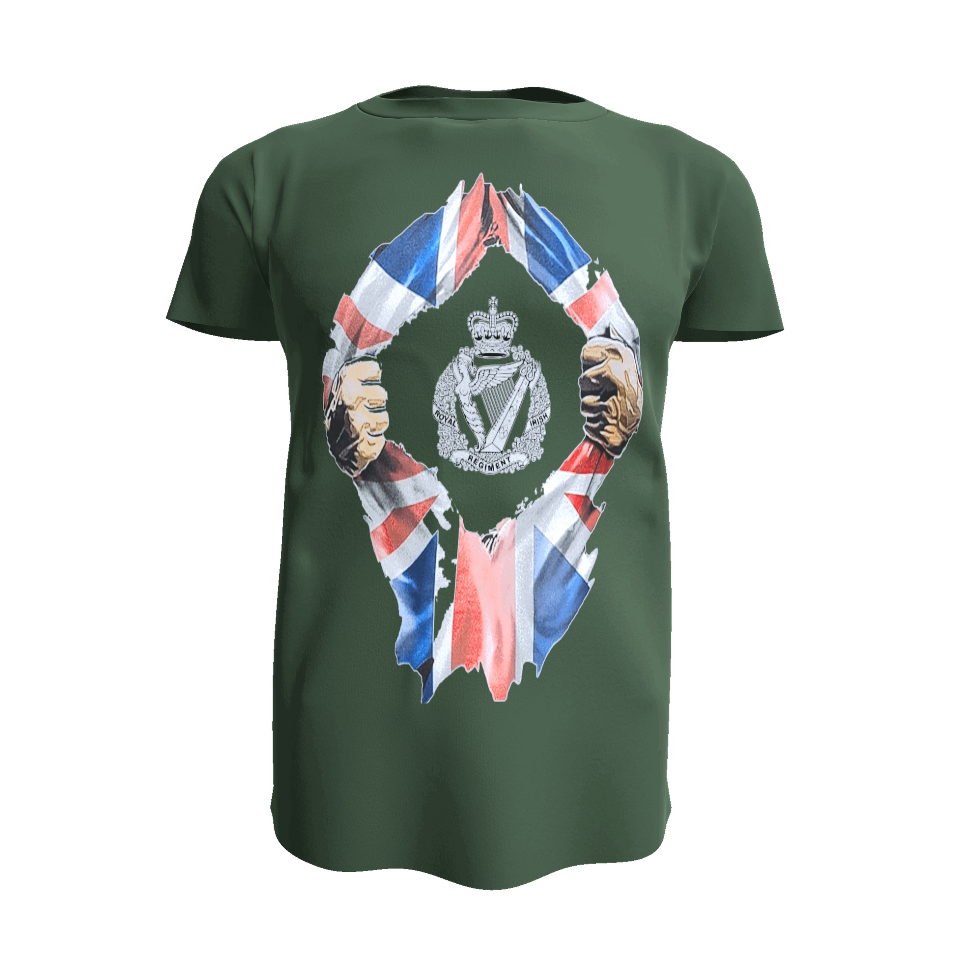 Breakout Royal Irish Regiment logo 2 - Army 1157 kit S / Green Army 1157 Kit Veterans Owned Business