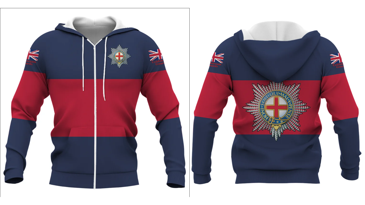 Coldstream Guards Double Printed Zipper Hoodie new for 2024