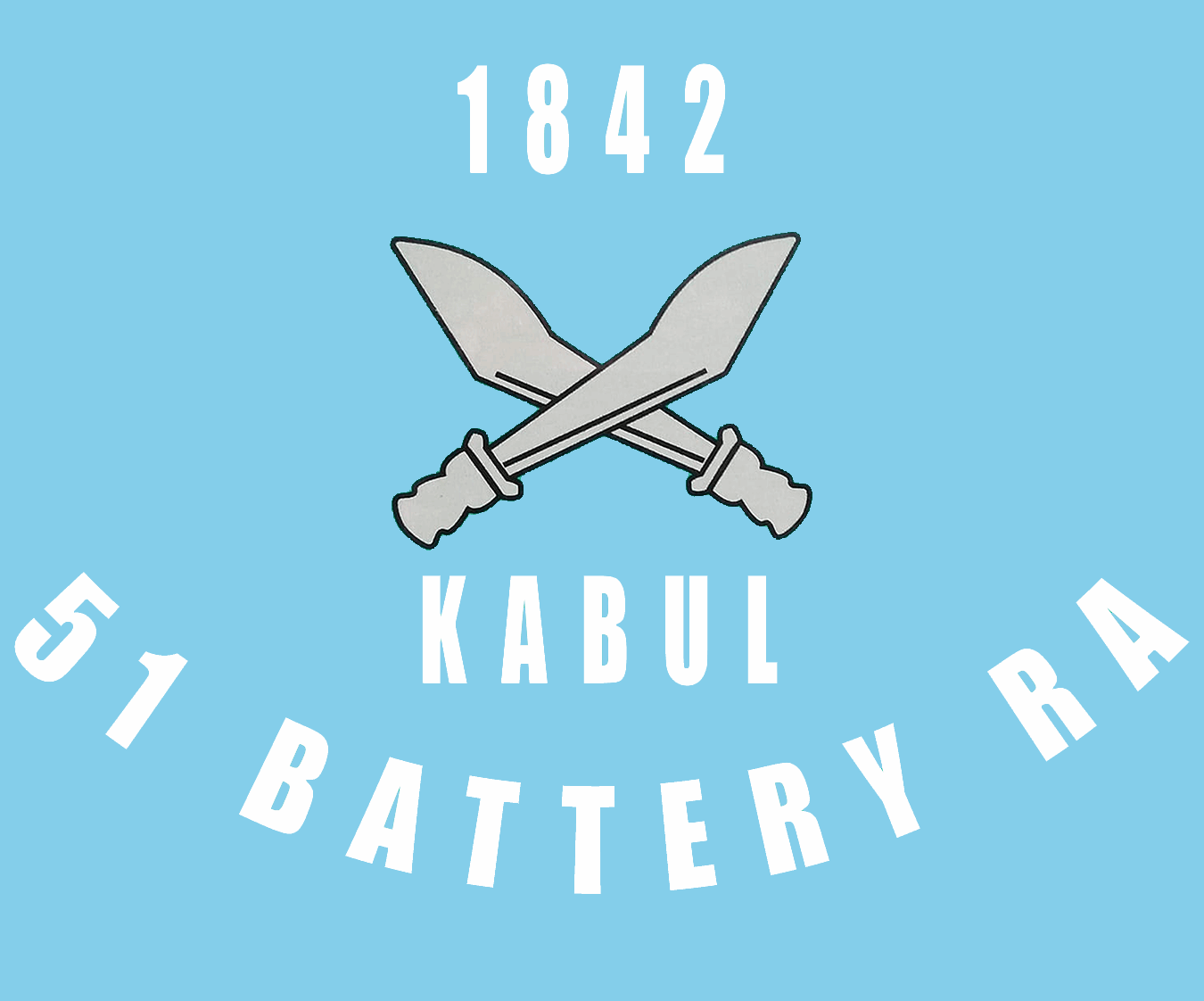 51 Missile Battery RA T shirt - Army 1157 kit Light Blue Square / White / S 50 Missile Regiment RA