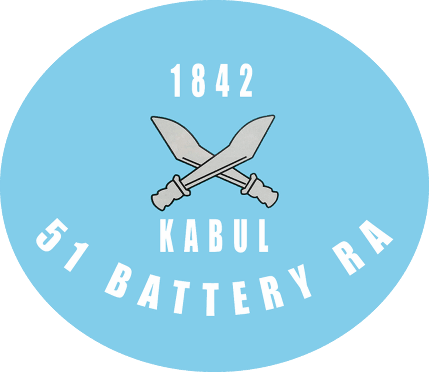 51 Missile Battery RA T shirt - Army 1157 kit Light Blue Round / White / S 50 Missile Regiment RA