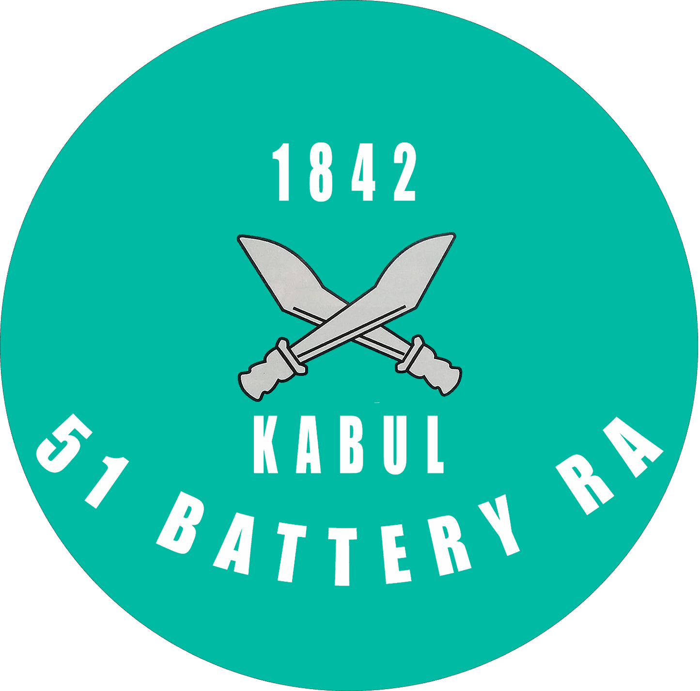 51 Missile Battery RA T shirt - Army 1157 kit Round Logo / White / S 50 Missile Regiment RA