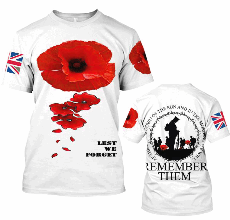 Poppy t-Shirt with Lest we Forget 2023