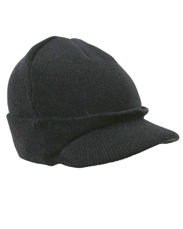 Military Jeep Hat in Black or Olive Green - Army 1157 kit Black Army 1157 Kit Veterans Owned Business