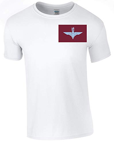 Ministry of Defence T-Shirt with para Front Only. Official MOD Approved Merchandise - Army 1157 kit White / M Army 1157 Kit