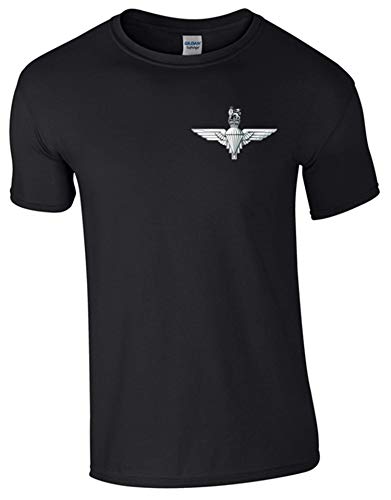 Ministry of Defence T-Shirt with para Front Only. Official MOD Approved Merchandise - Army 1157 kit Black / XL Army 1157 Kit
