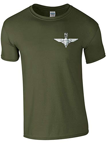 Ministry of Defence T-Shirt with para Front Only. Official MOD Approved Merchandise - Army 1157 kit Green / L Army 1157 Kit