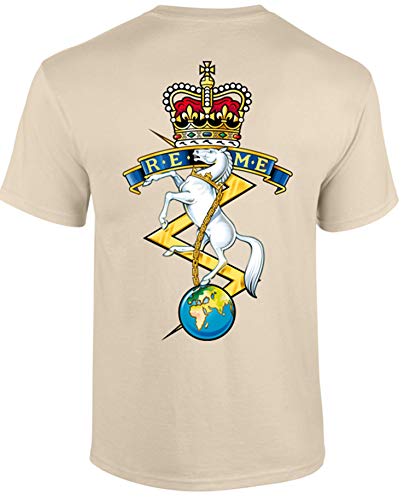 REME Front and Back Logo T-Shirt Official MOD Approved Merchandise - Army 1157 kit Sand / L Army 1157 Kit