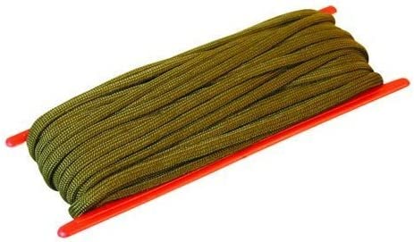 Paracord - 15m/50ft - Olive Green - Kombat - Survival rope - Army 1157 kit Kombat UK