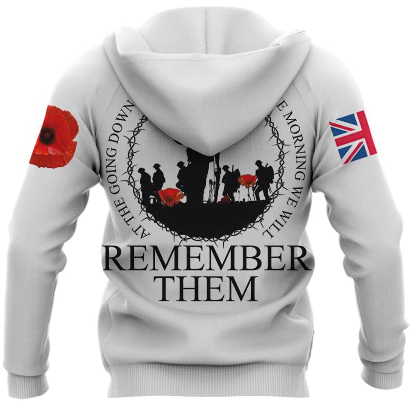 Army 1157 Kit Lest we forget Double Printed Hoodie 2023