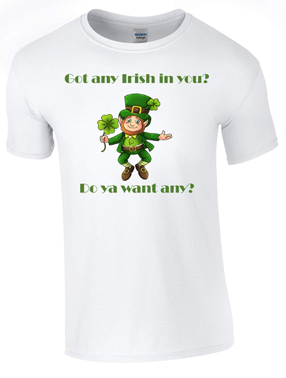 St Patrick's Day Got Any Irish in You T-Shirt - Army 1157 Kit  Veterans Owned Business