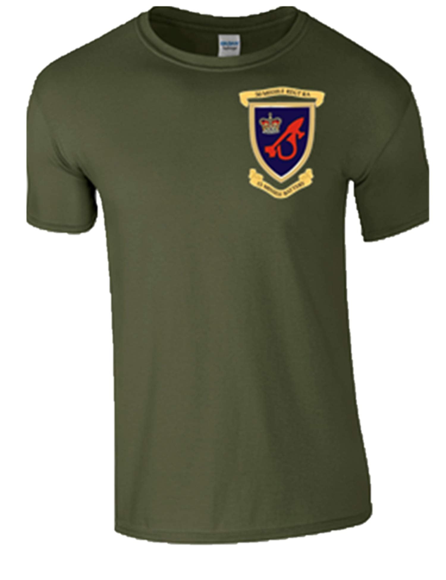 Army 1157 Kit Ministry of Defence T-Shirt 50 Missile Regiment with 15 Battery RA Logo on - Army 1157 kit Green / M Army 1157 Kit