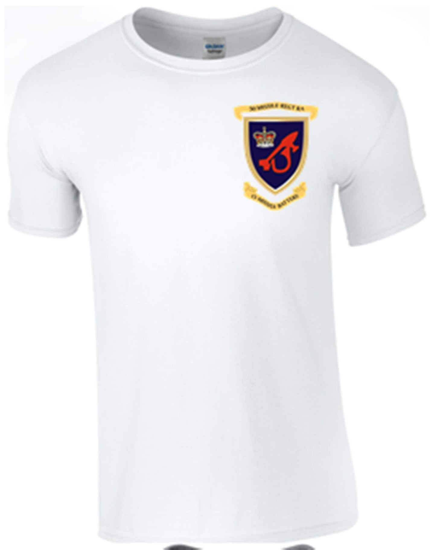 Army 1157 Kit Ministry of Defence T-Shirt 50 Missile Regiment with 15 Battery RA Logo on - Army 1157 kit White / 3XL Army 1157 Kit