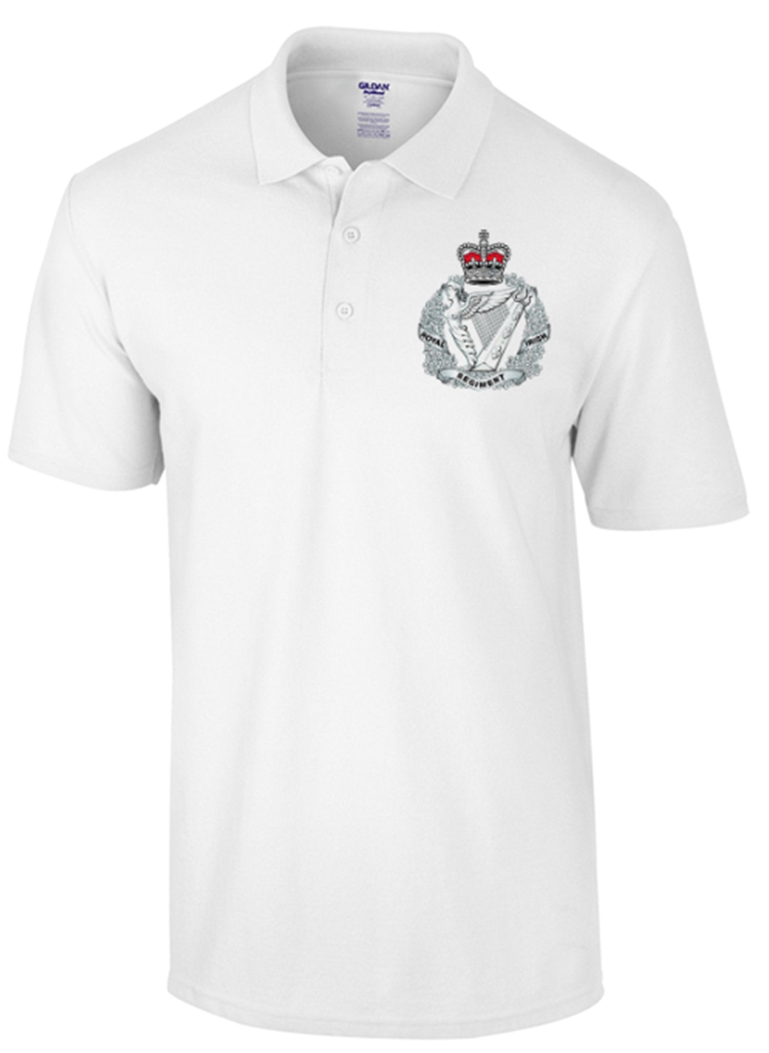 Bear Essentials Clothing. Royal Irish Rangers Polo Shirt - Army 1157 kit White / S Army 1157 Kit