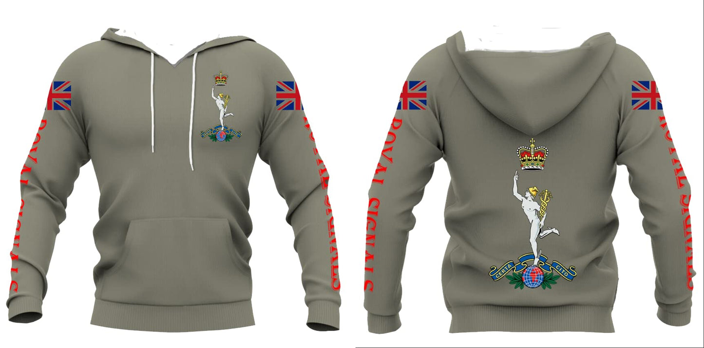 Army 1157 Kit Royal Signals Double Printed Hoodie 2023