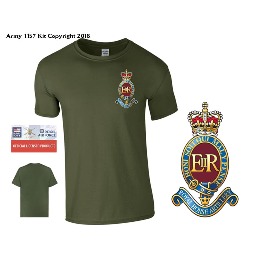 7 RHA T-Shirt - Army 1157 kit S / Green Army 1157 Kit Veterans Owned Business