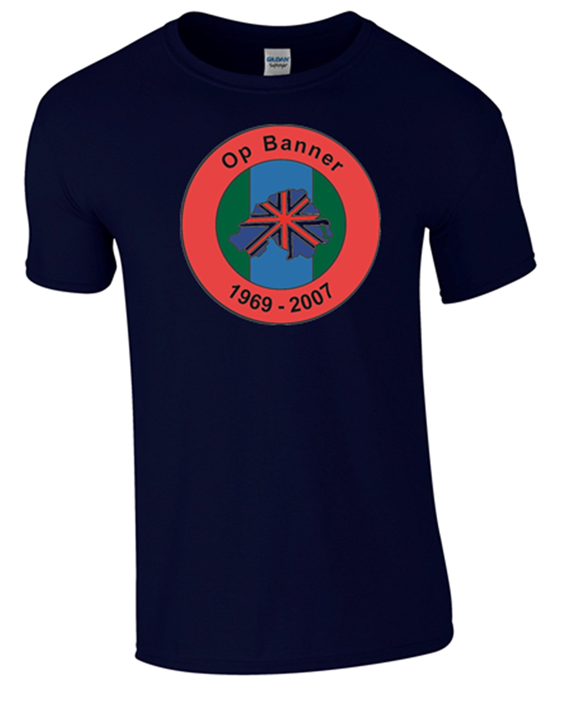 Bear Essentials Clothing. Northern Ireland Ops Banner T-Shirt (XXL, Blue) - Army 1157 kit Army 1157 Kit