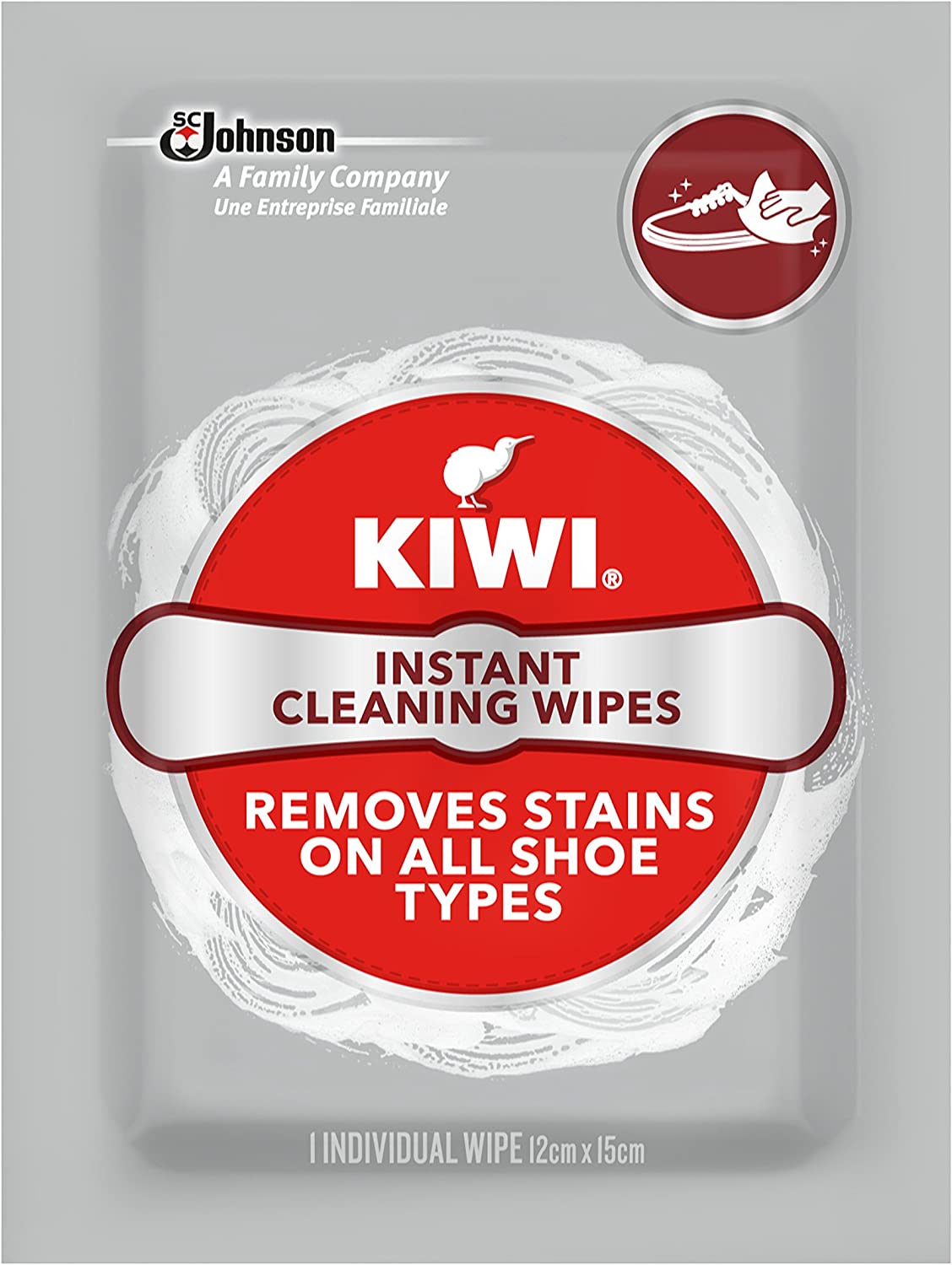 Kiwi Instant Shoe Cleaning Wipes for All Shoe Types, Pack of 4 - Army 1157 kit KIWI
