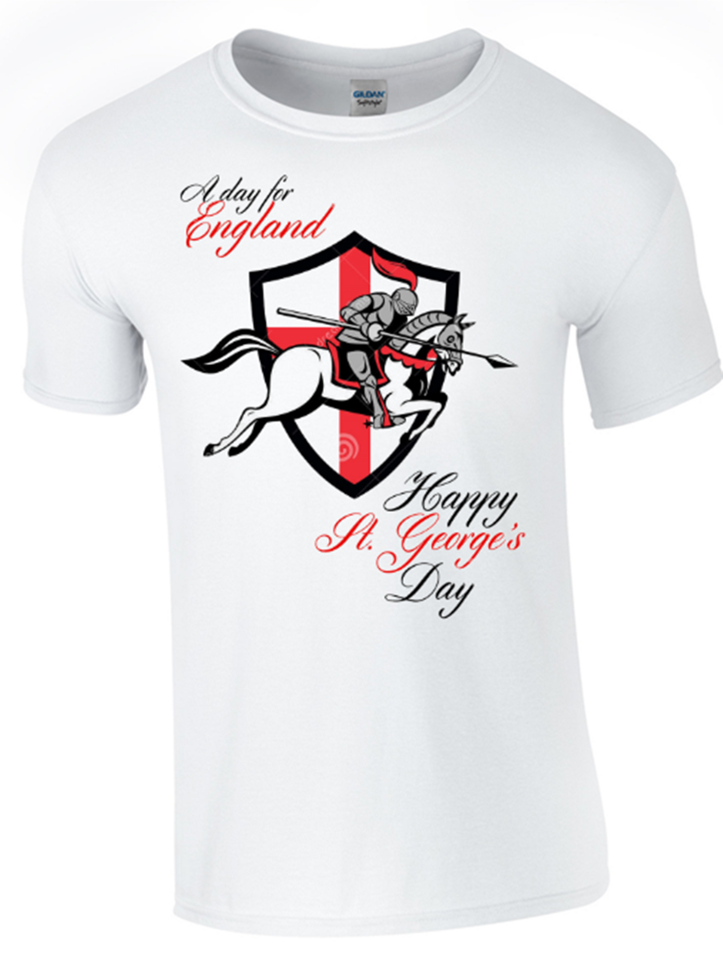 St George's Day A Day for England T-Shirt Printed DTG (Direct to Garment) for a Permanent Finish. - Army 1157 kit S Army 1157 Kit Veterans Owned Business