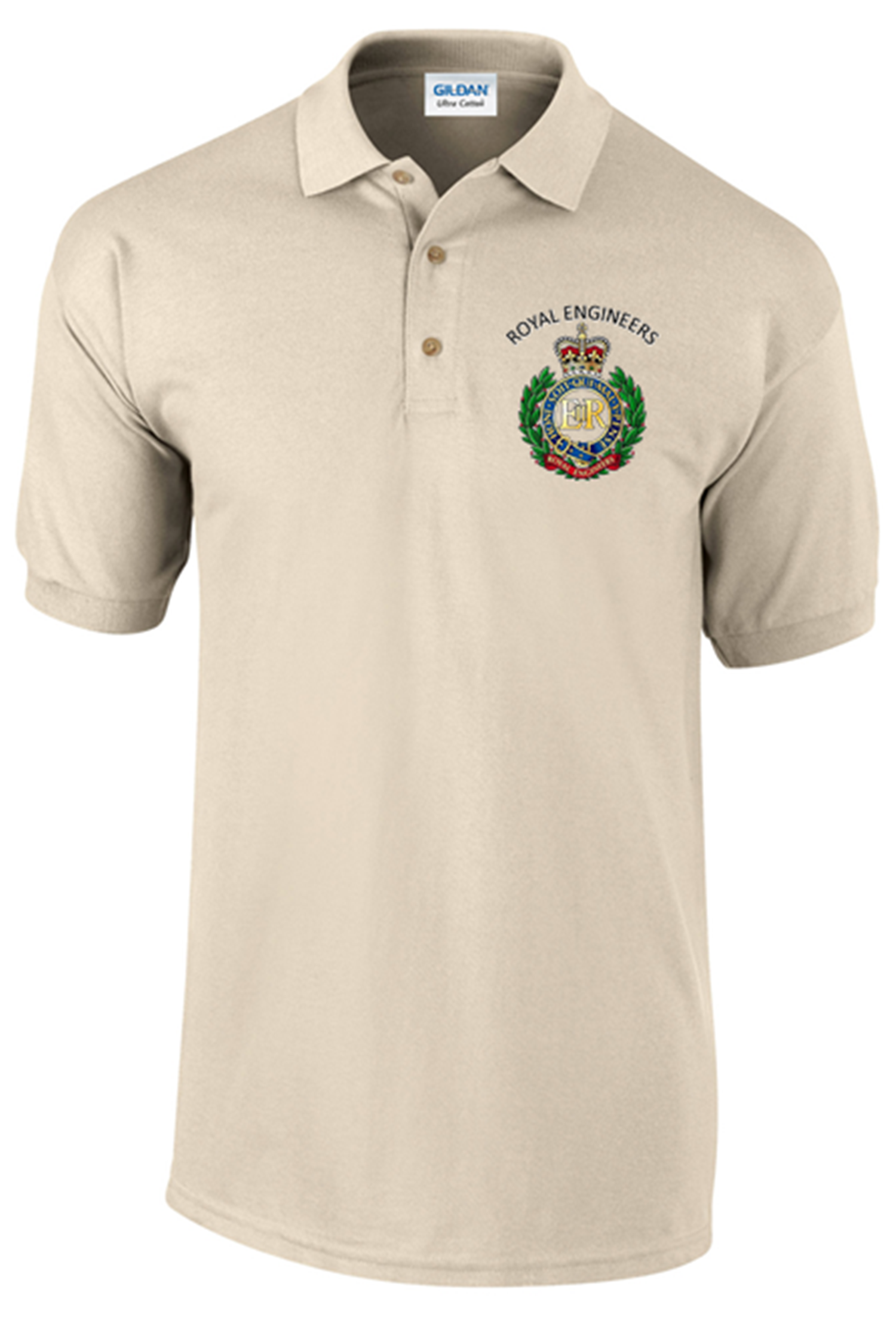 Royal Engineer Polo Shirt - Army 1157 kit S / Sand Army 1157 Kit Veterans Owned Business