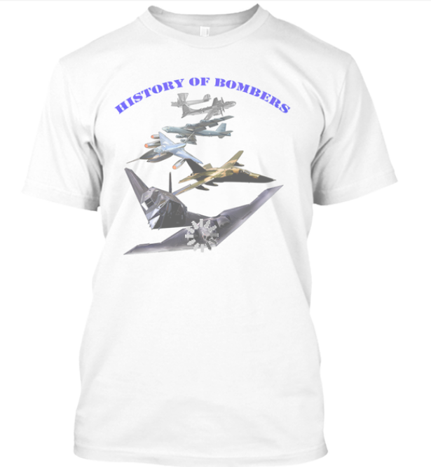 History of Bomber Planes T-Shirt 2023