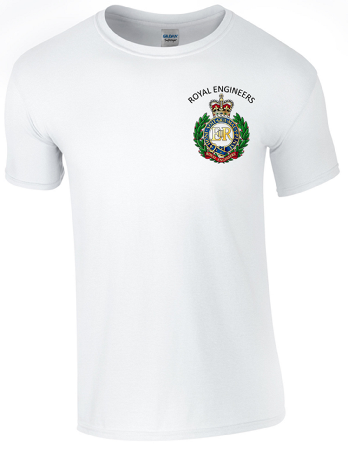 Royal Engineers T-Shirt Front Logo only Official MOD Approved Merchandise - Army 1157 kit White / L Army 1157 Kit Veterans Owned Business