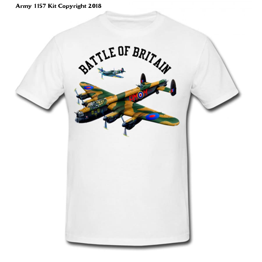 Battle of Britain T-Shirt - Army 1157 kit S / White Army 1157 Kit Veterans Owned Business