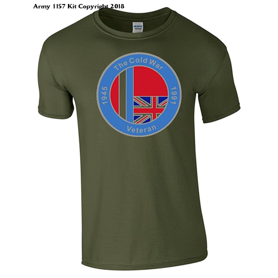 Bear Essentials Clothing. Cold War T/Shirt - Army 1157 kit Small / Green Army 1157 Kit Veterans Owned Business