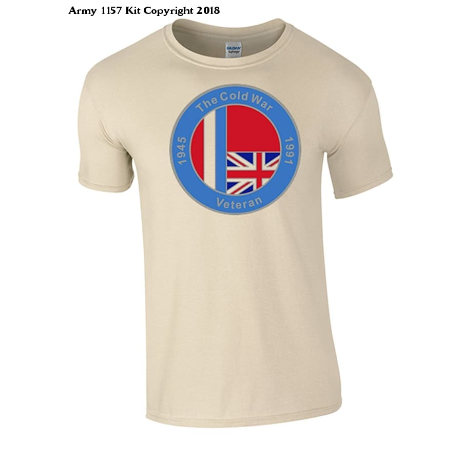 Bear Essentials Clothing. Cold War T/Shirt - Army 1157 kit Small / Sand Army 1157 Kit Veterans Owned Business