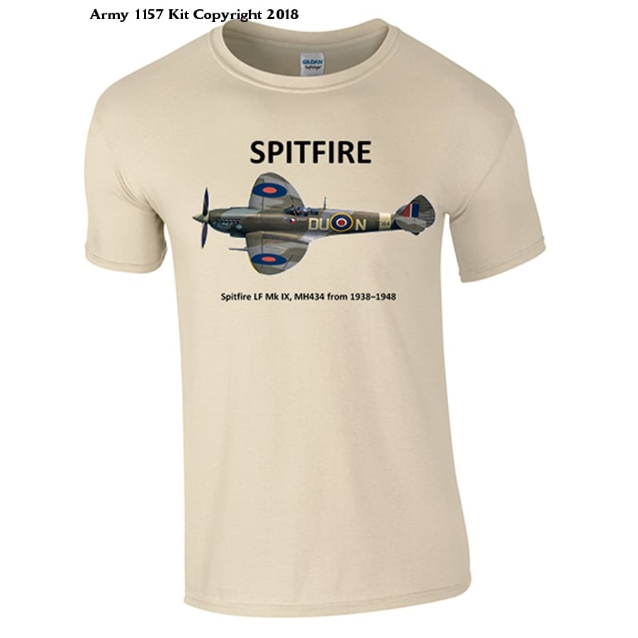 Spitfire T-Shirt - Army 1157 kit Small / Sand Army 1157 Kit Veterans Owned Business