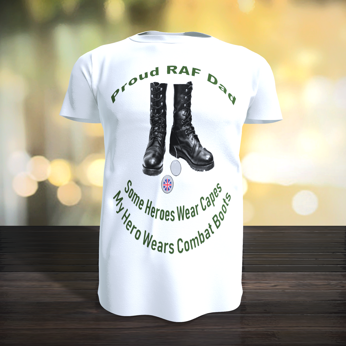 Bear Essentials Clothing Proud RAF Mum or Dad and Sister T-Shirt - Army 1157 kit White / XL / Dad Army 1157 Kit Veterans Owned Business