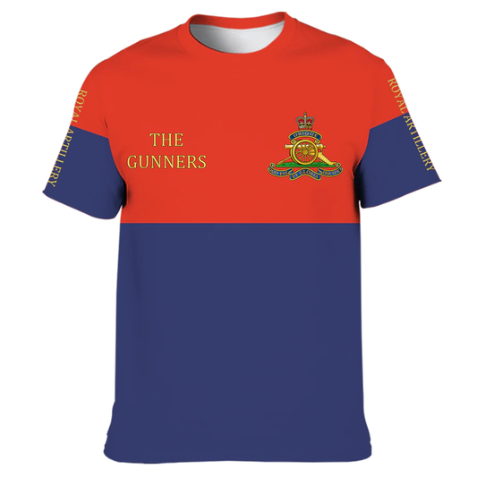 Royal Artillery Short Sleeves Double Printed Front & Back New for 2023