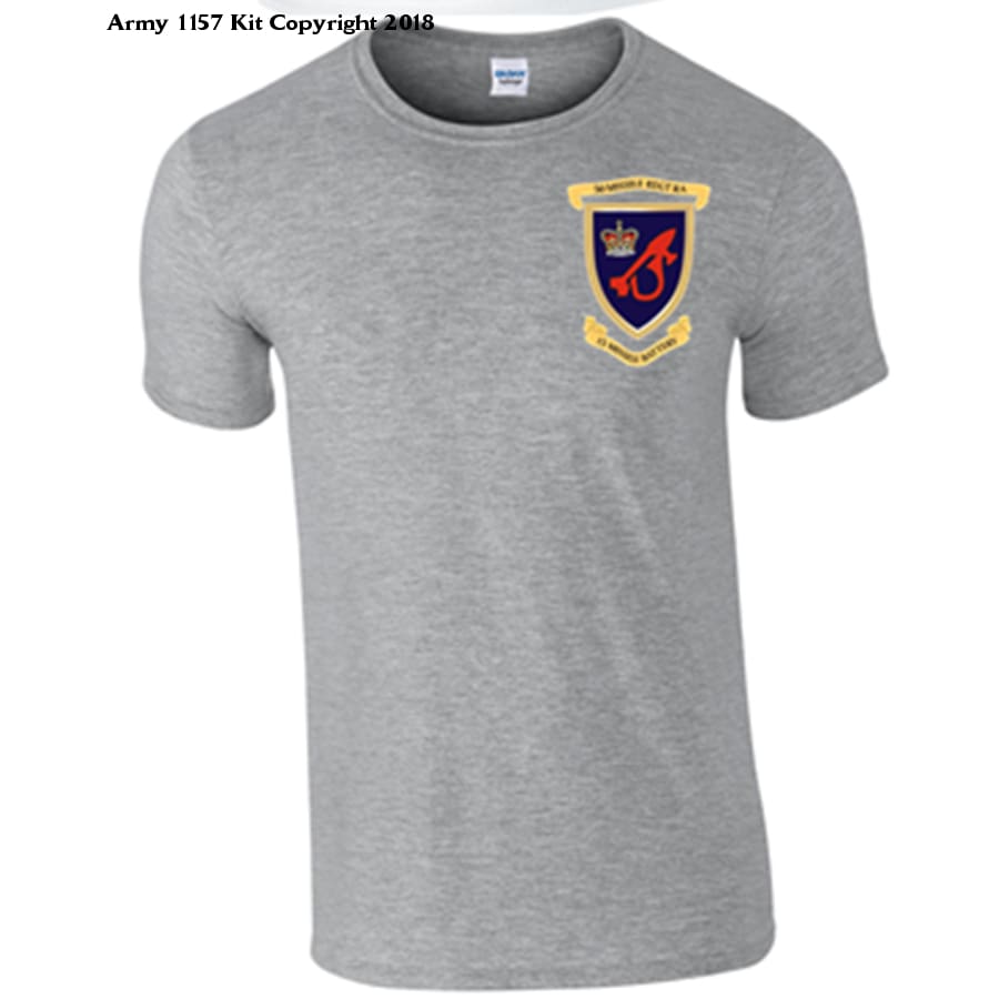 15 Missile Battery T Shirt - Army 1157 kit S / Grey 50 Missile Regiment RA