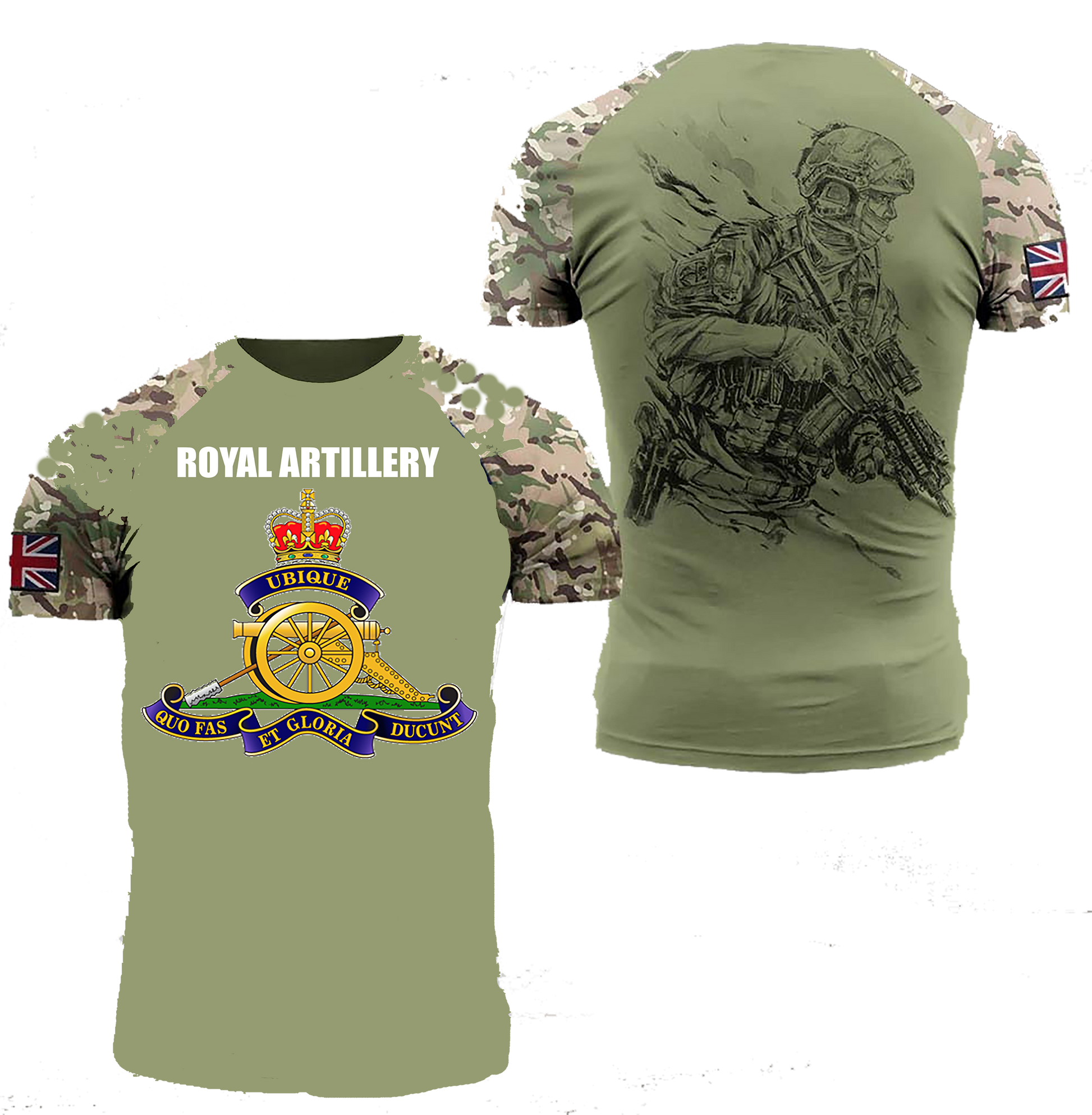 Royal Artillery Double Printed T-Shirt new 2023 - Army 1157 kit Army 1157 Kit