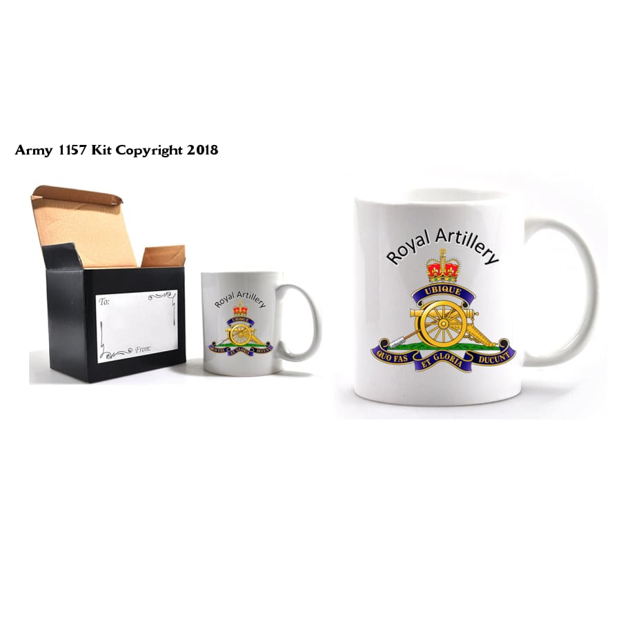 Royal Artillery mug and gift box set Official MOD Approved Merchandise - Army 1157 Kit  Veterans Owned Business