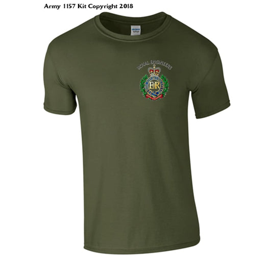 Royal Engineer T-Shirt back and front print Official MOD Approved Merchandise - Army 1157 kit Army 1157 Kit Veterans Owned Business