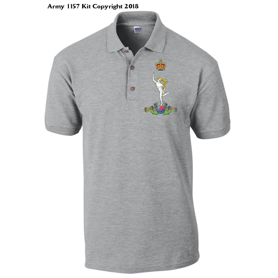 Royal Signals Polo - Army 1157 kit S / GRAY Army 1157 Kit Veterans Owned Business