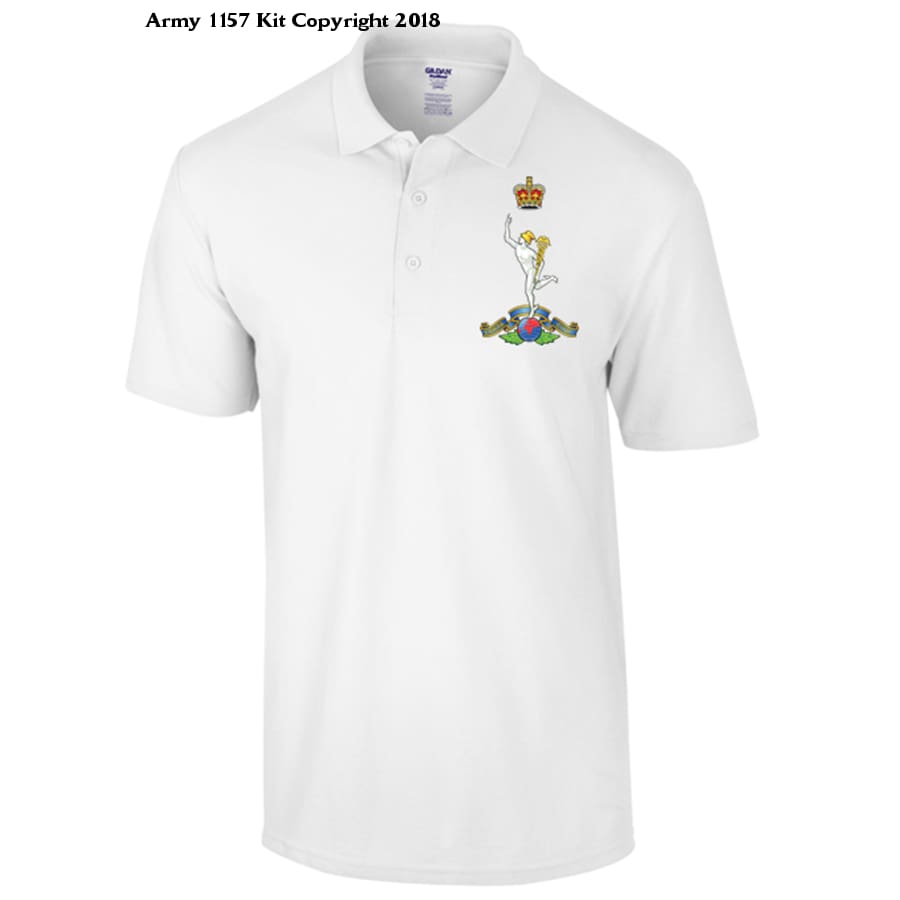 Royal Signals Polo - Army 1157 kit S / WHITE Army 1157 Kit Veterans Owned Business