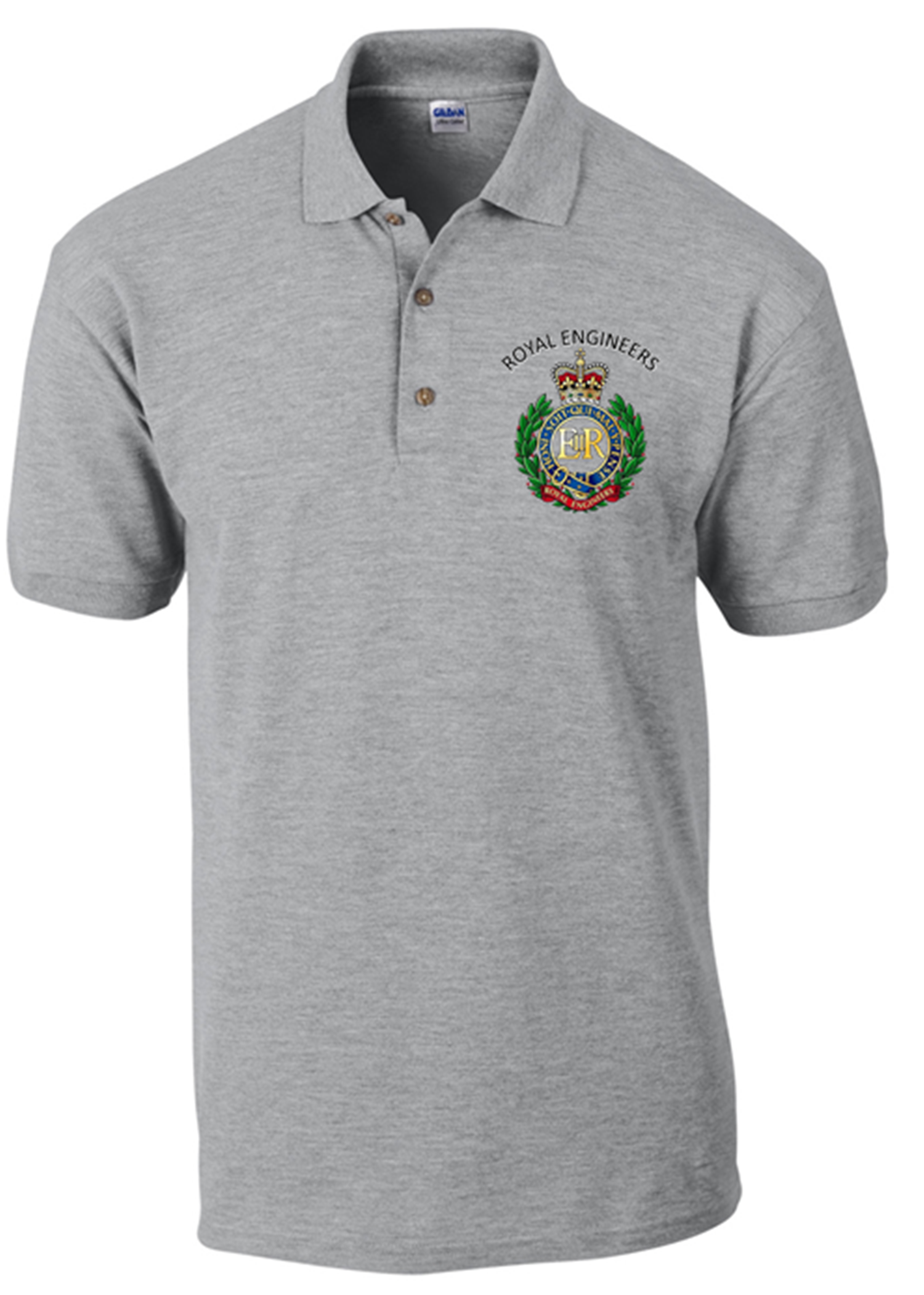 Royal Engineer Polo Shirt - Army 1157 kit S / Grey Army 1157 Kit Veterans Owned Business
