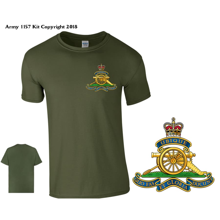 Royal Artillery T-Shirt - Army 1157 kit S / Green Army 1157 Kit Veterans Owned Business